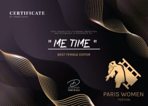 Zertifikat: "Best Female Editor" (Paris Women Festival 2023)